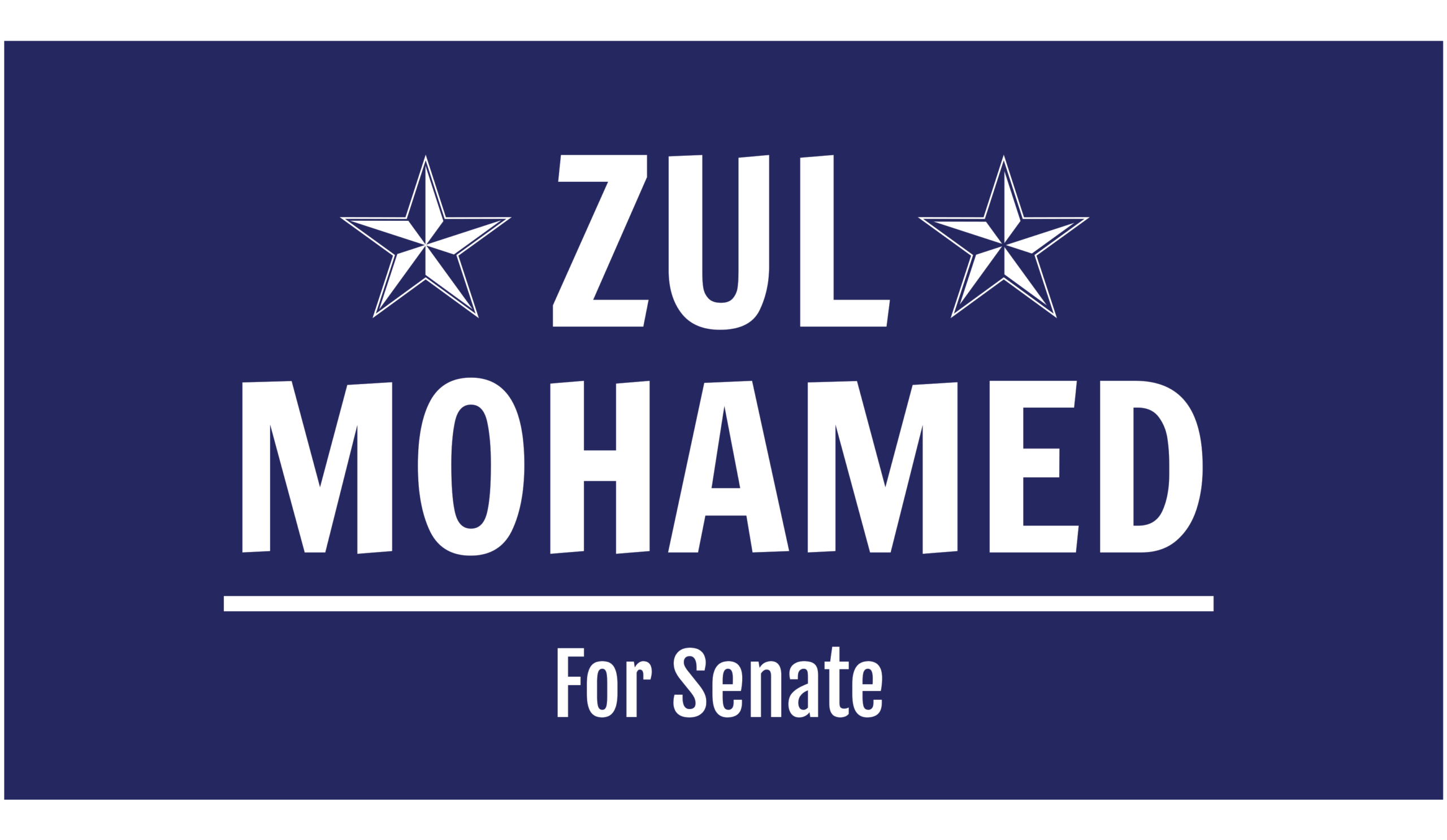 The Official Website for Zul Mirza Mohamed for Senate